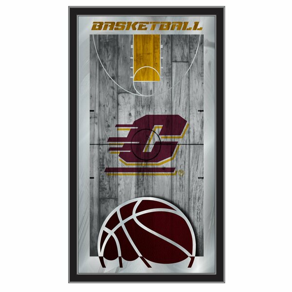 Holland Bar Stool Co Central Michigan 15" x 26" Basketball Mirror MBsktCenMic